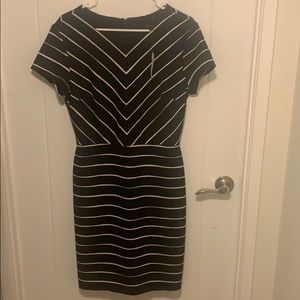 Banana republic black and white dress